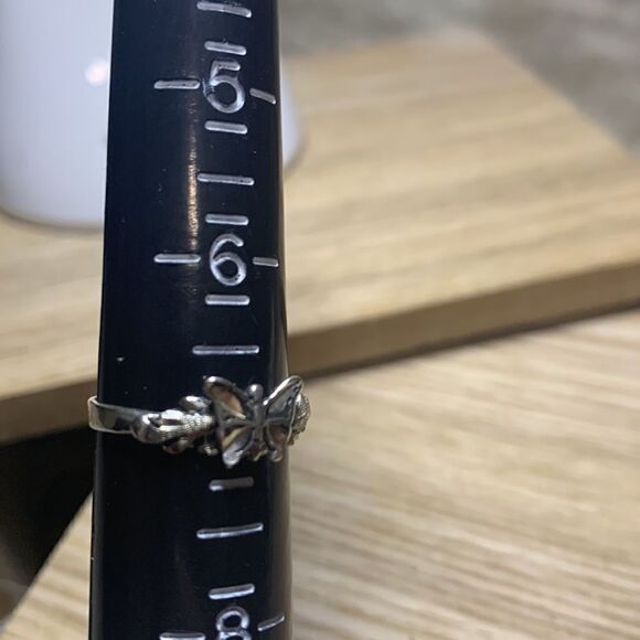 Vintage 90’s Black Hills Silver Sterling Butterfly Ring Size 7 - Picture 11 of 17